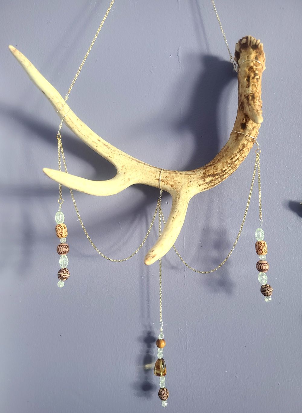 Deer antler suncatcher